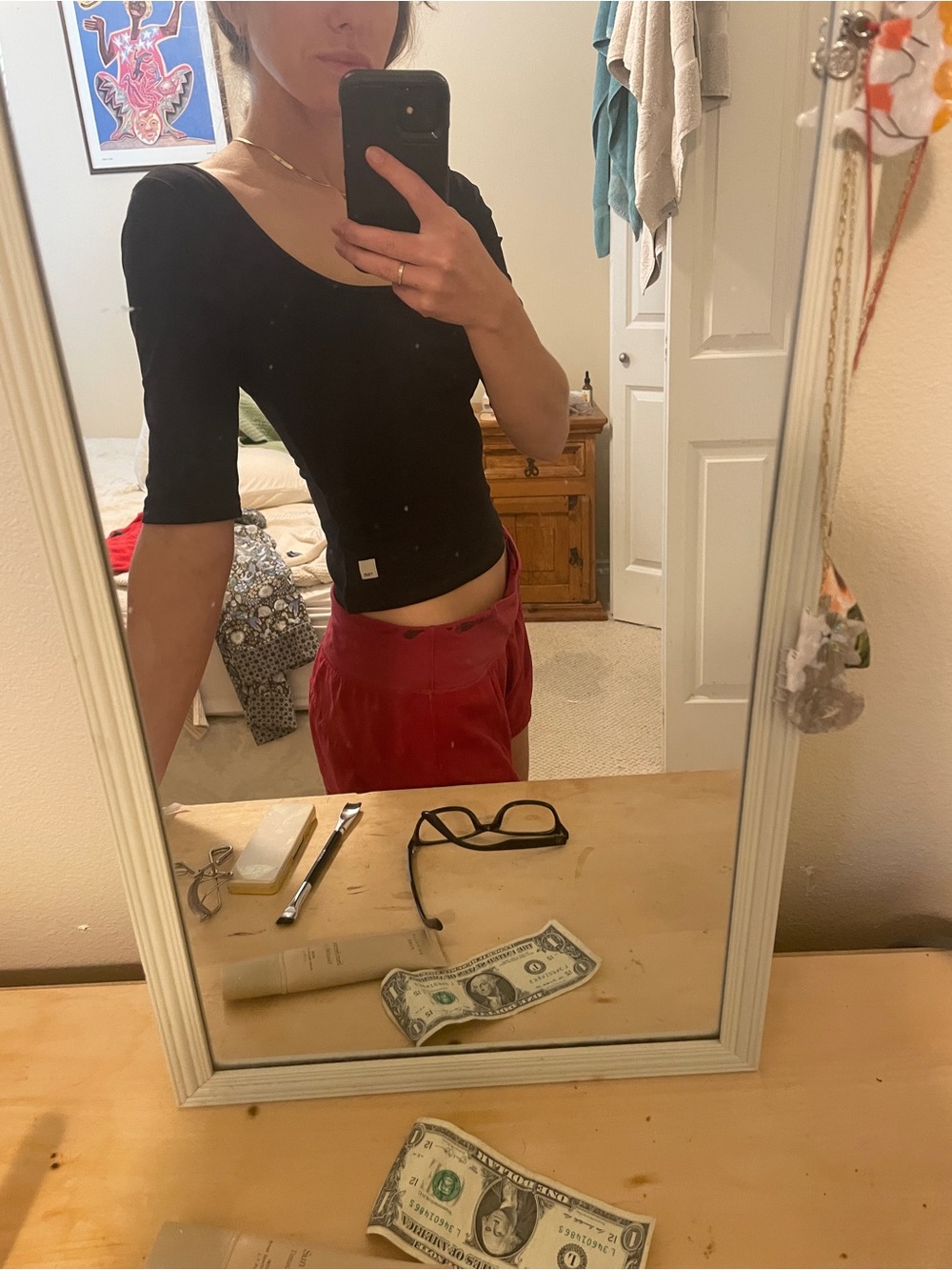 Vuori black workout or dress top XS